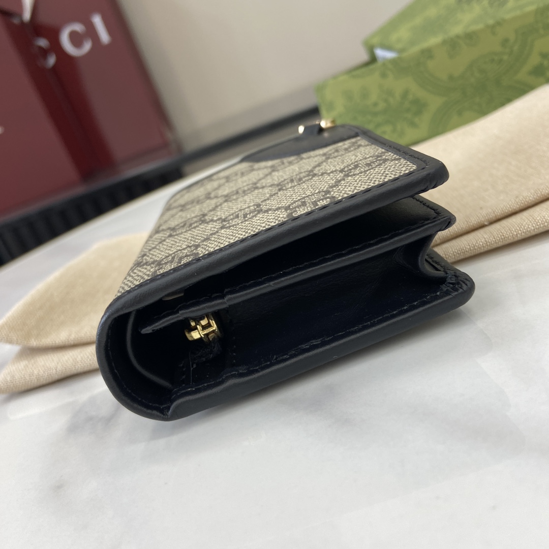 Gucci GG Emblem Mini Wallet - DopestKickz