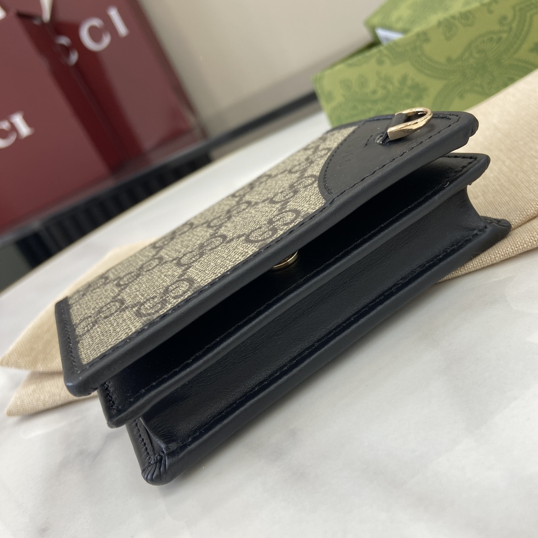 Gucci GG Emblem Mini Wallet - DopestKickz