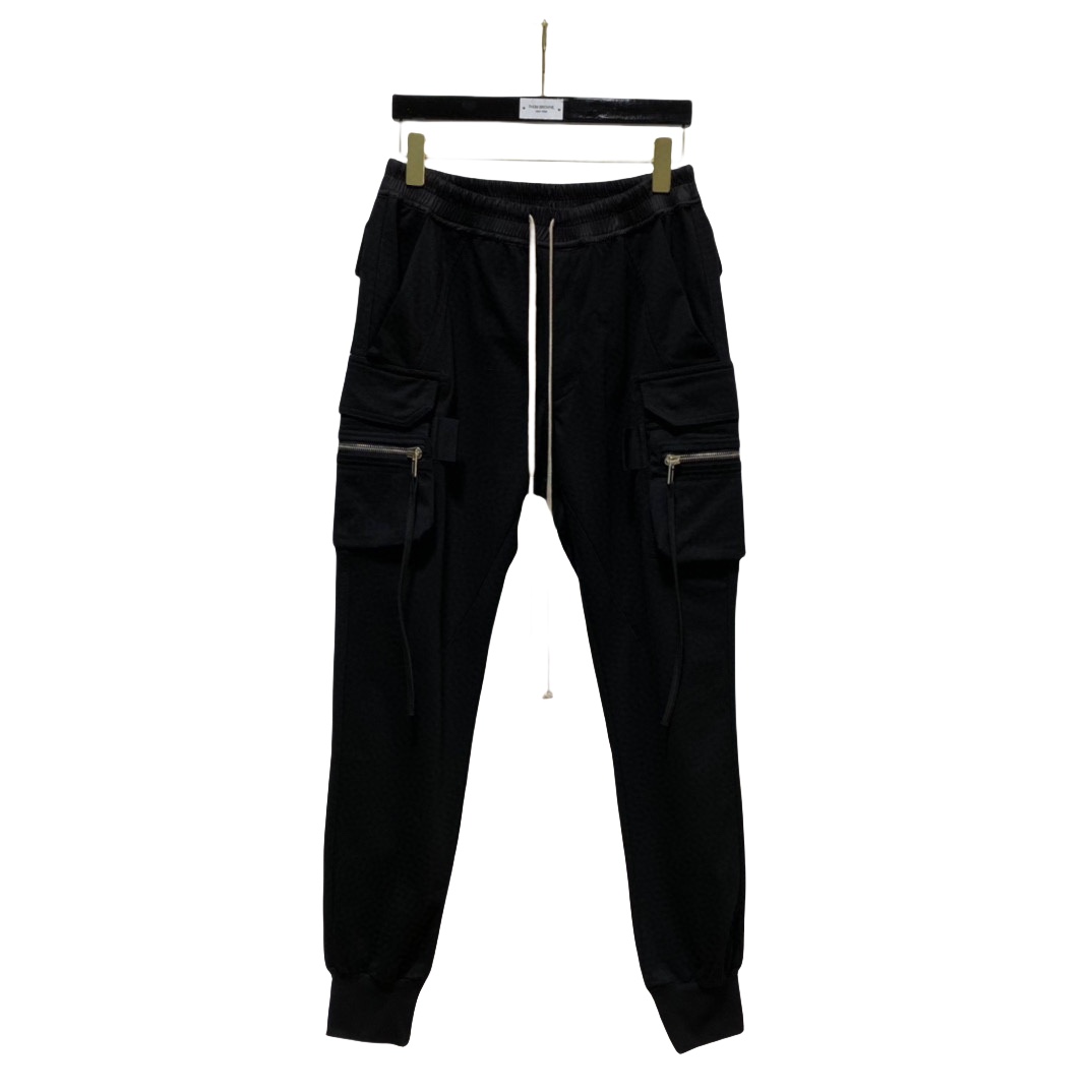 Rick Owens Cotton Jersey Tapered Pants - DopestKickz