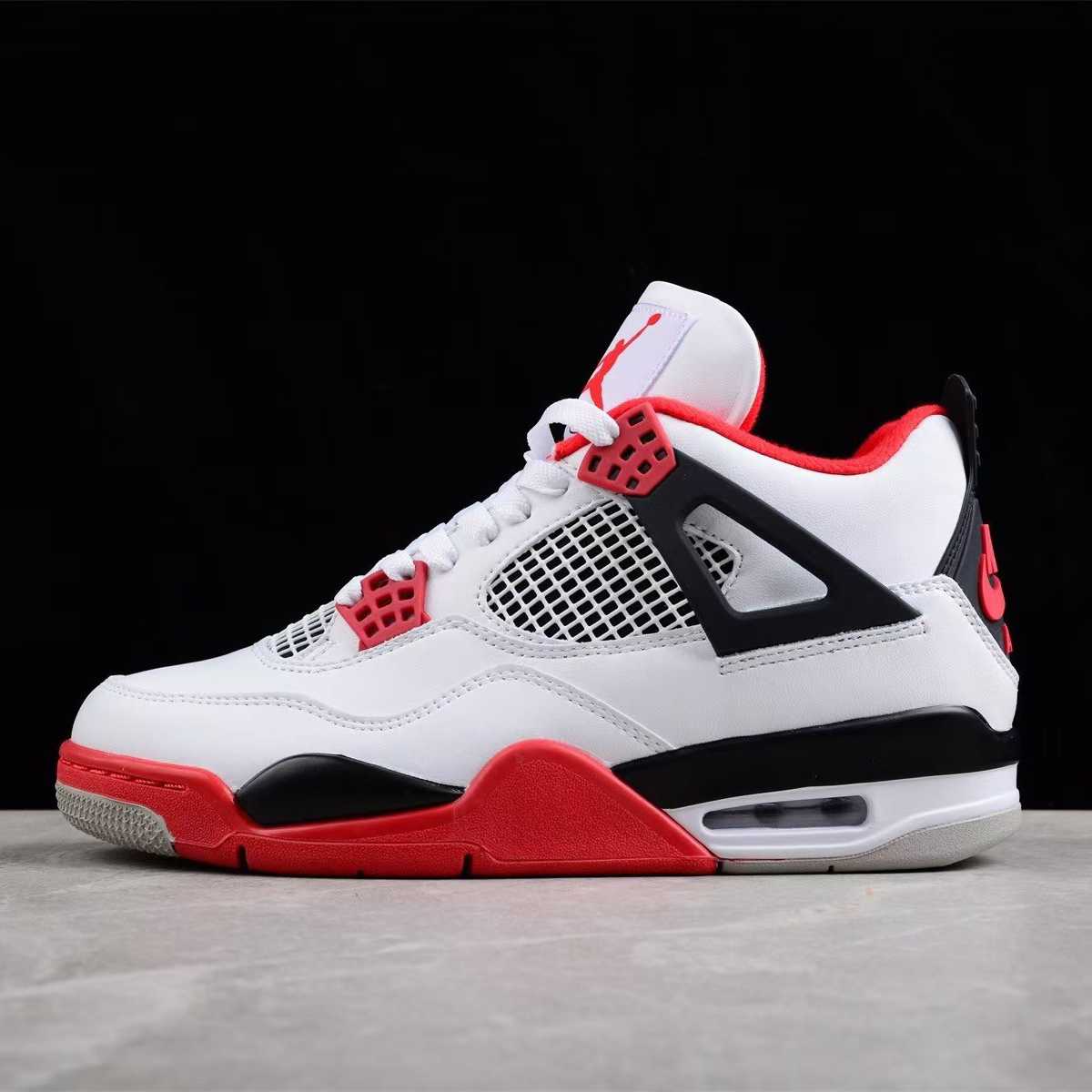 Air Jordan 4 Retro "Fire Red" Sneakers       DC7770-160 - DopestKickz