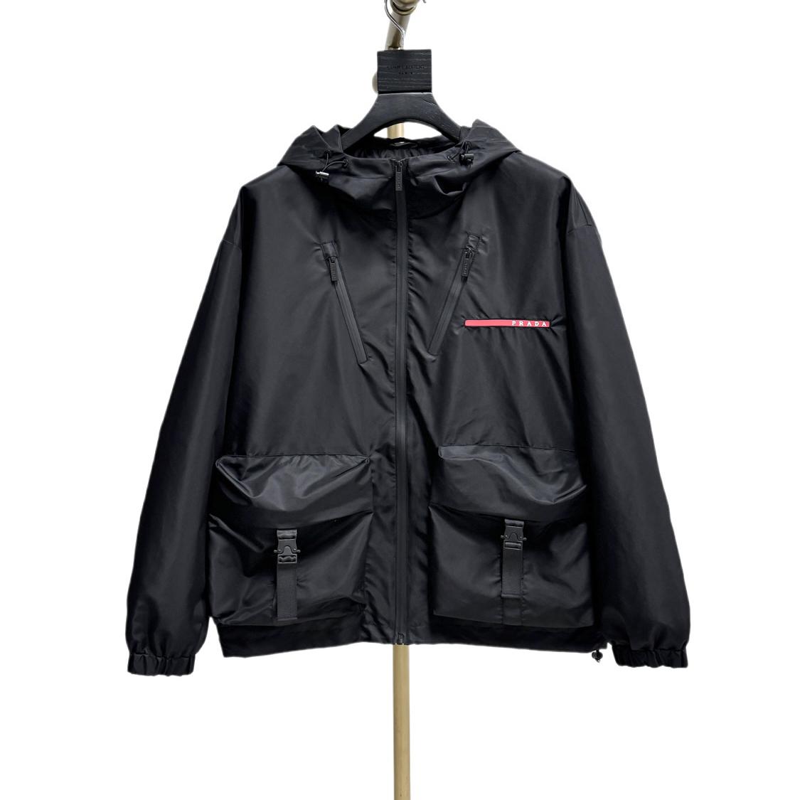 Prada Black Re-nylonJacket - DopestKickz