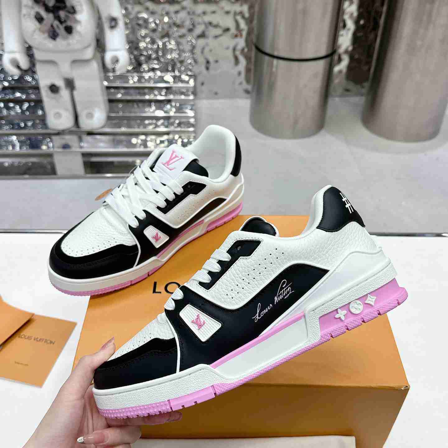 Louis Vuitton LV Trainer Sneaker  1ADDZF - DopestKickz