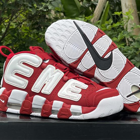 Supreme x Air More Uptempo “Red” Sneakers     902290-600  - DopestKickz