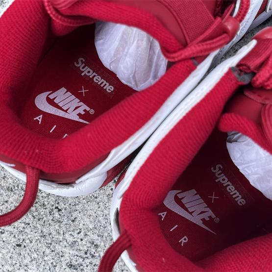 Supreme x Air More Uptempo “Red” Sneakers     902290-600  - DopestKickz
