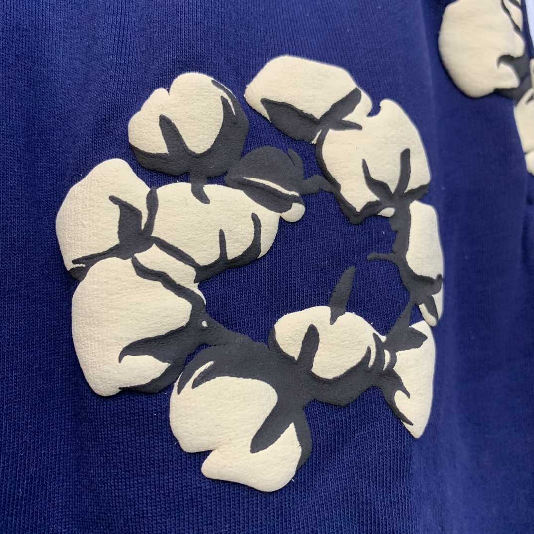 Denim Tears Cactus Tears Wreath Sweatpants Navy - DopestKickz