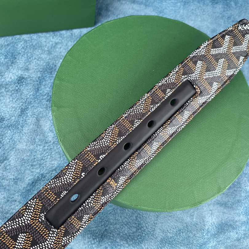 Goyard Paris Leather Mens Belt - DopestKickz