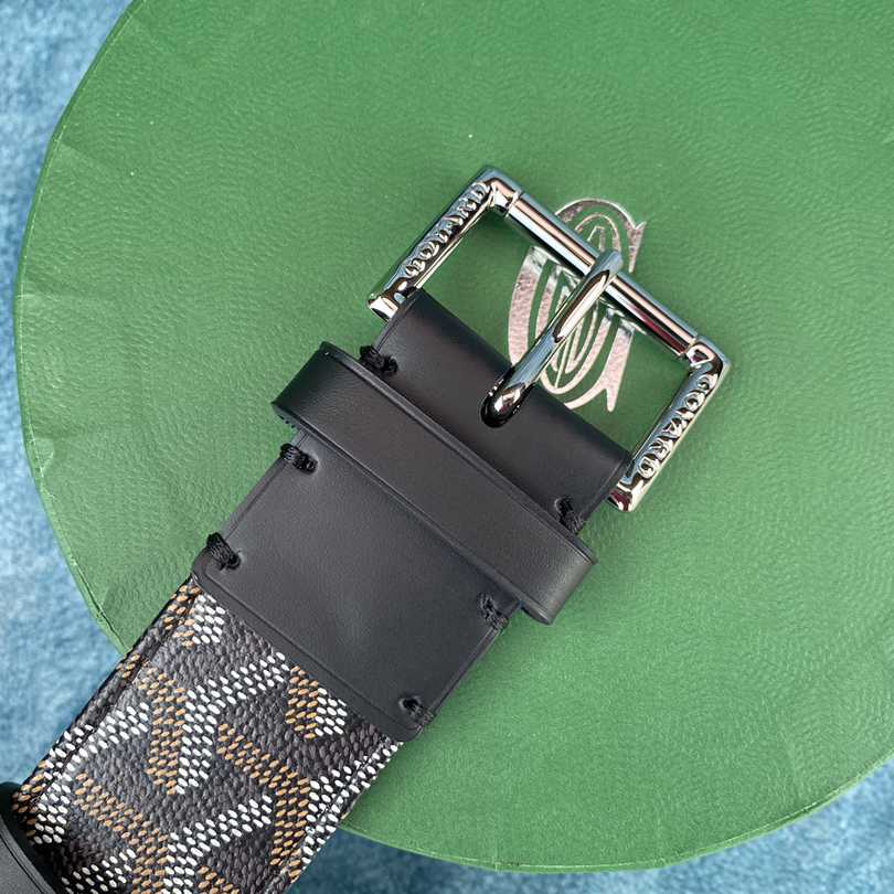 Goyard Paris Leather Mens Belt - DopestKickz