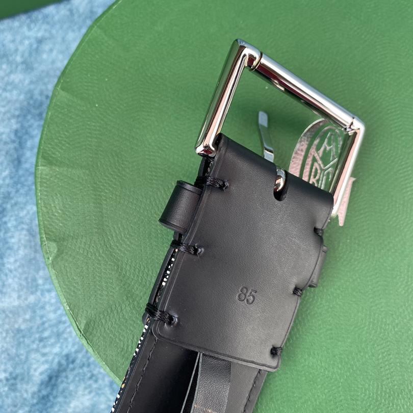 Goyard Paris Leather Mens Belt - DopestKickz