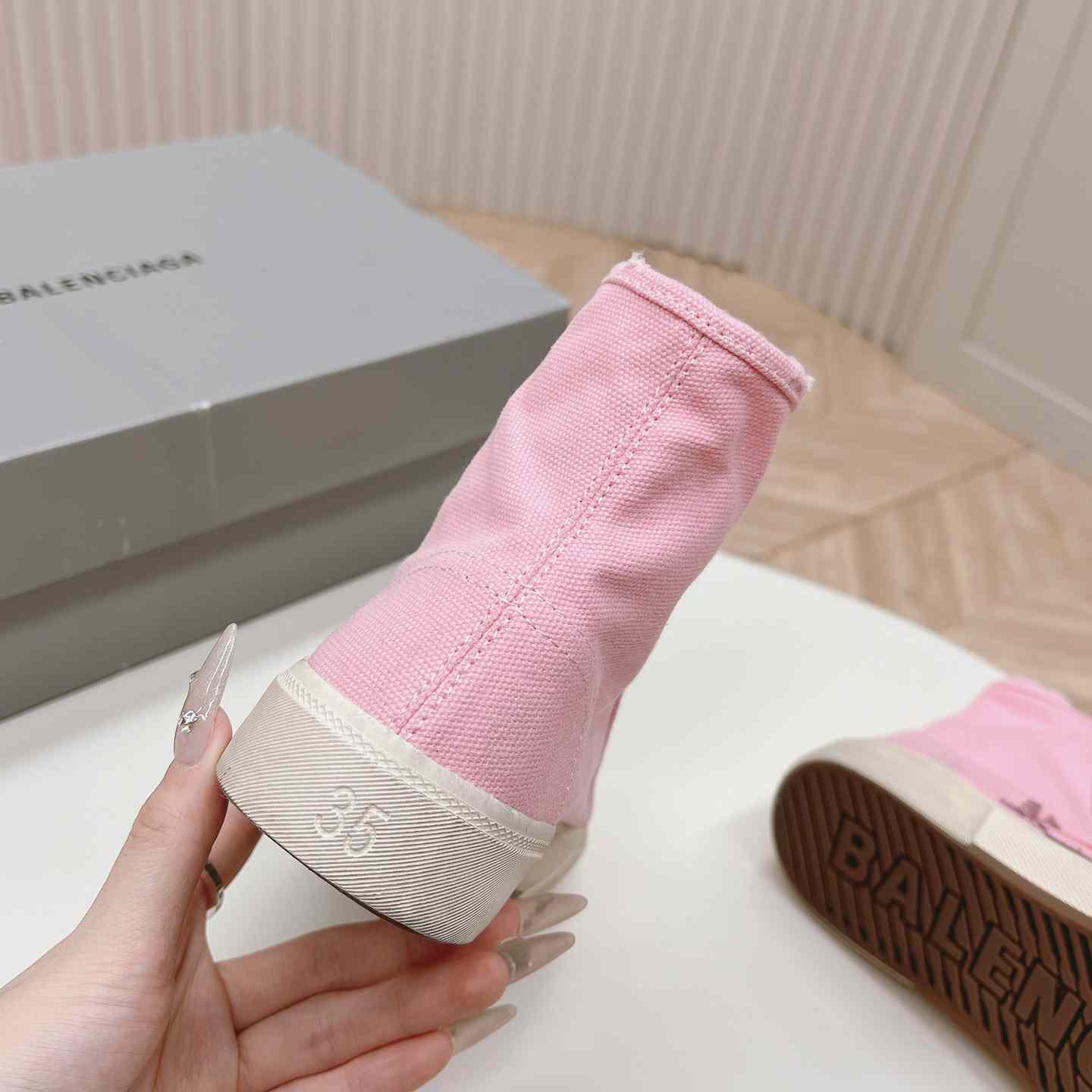 Balenciaga Paris High Top Sneakers - DopestKickz