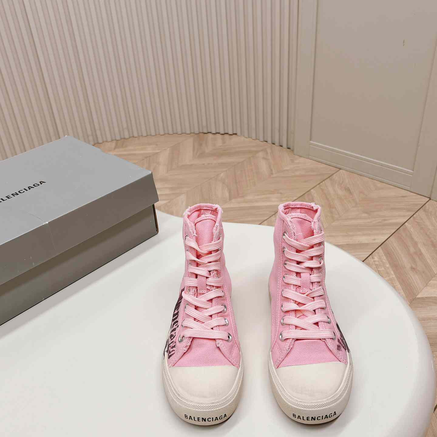 Balenciaga Paris High Top Sneakers - DopestKickz
