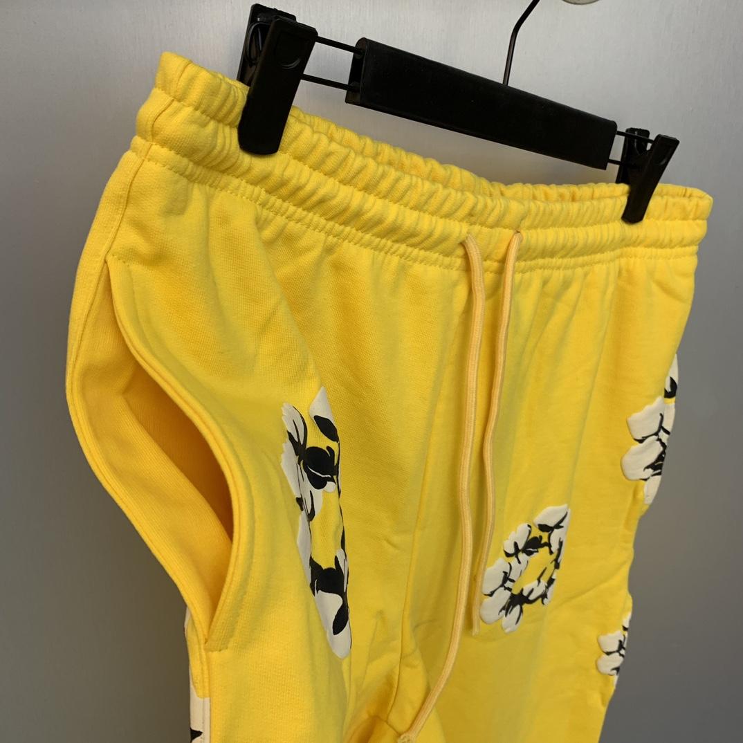 Denim Tears Cactus Tears Wreath Sweatpants Yellow - DopestKickz