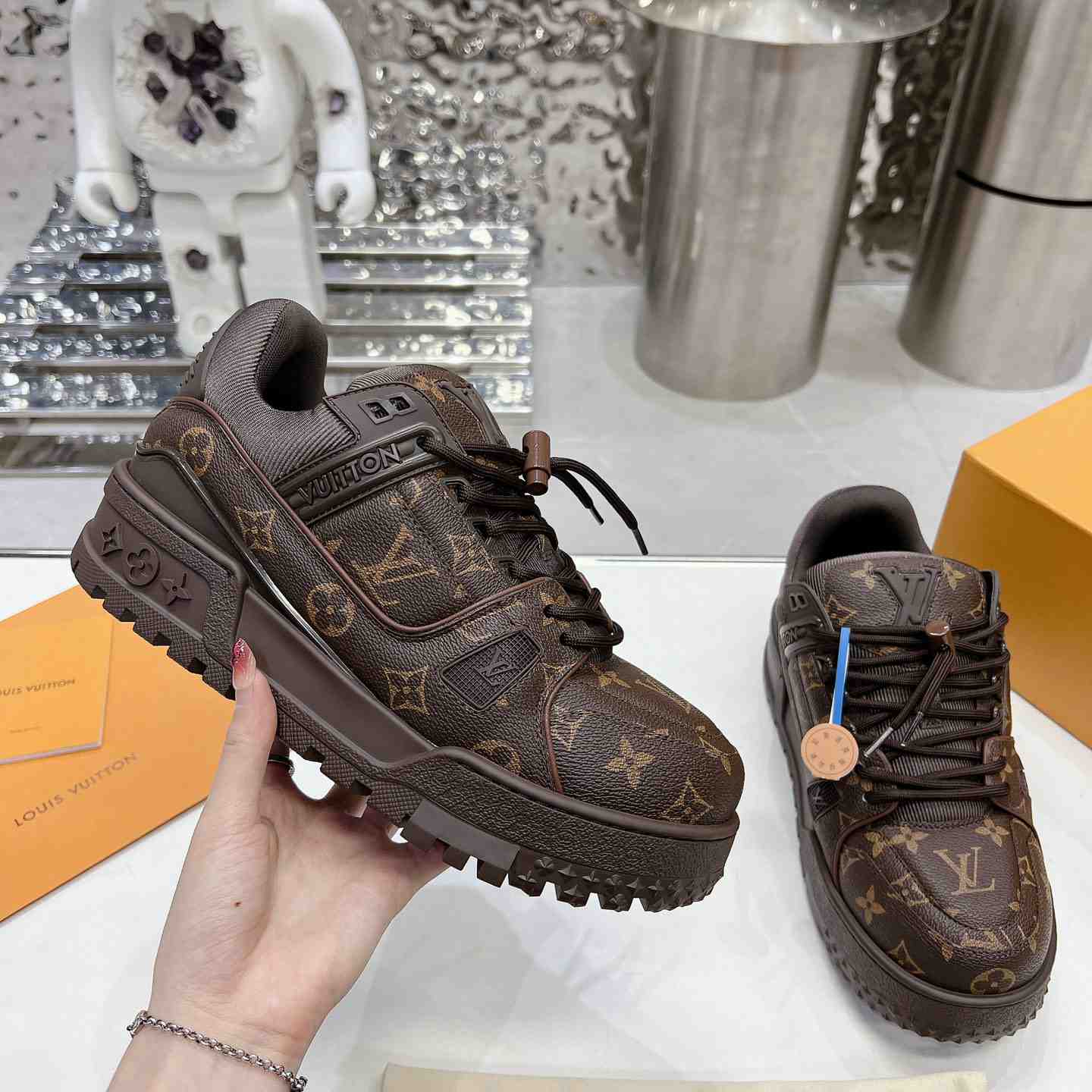 Louis Vuitton LV Trainer Maxi Sneaker - DopestKickz