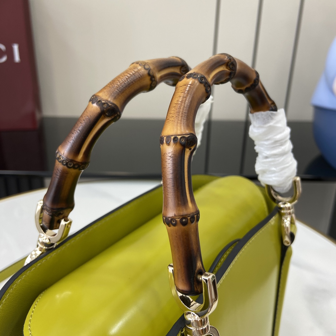 Gucci Mini Bamboo Top Handle Tote Bag - DopestKickz
