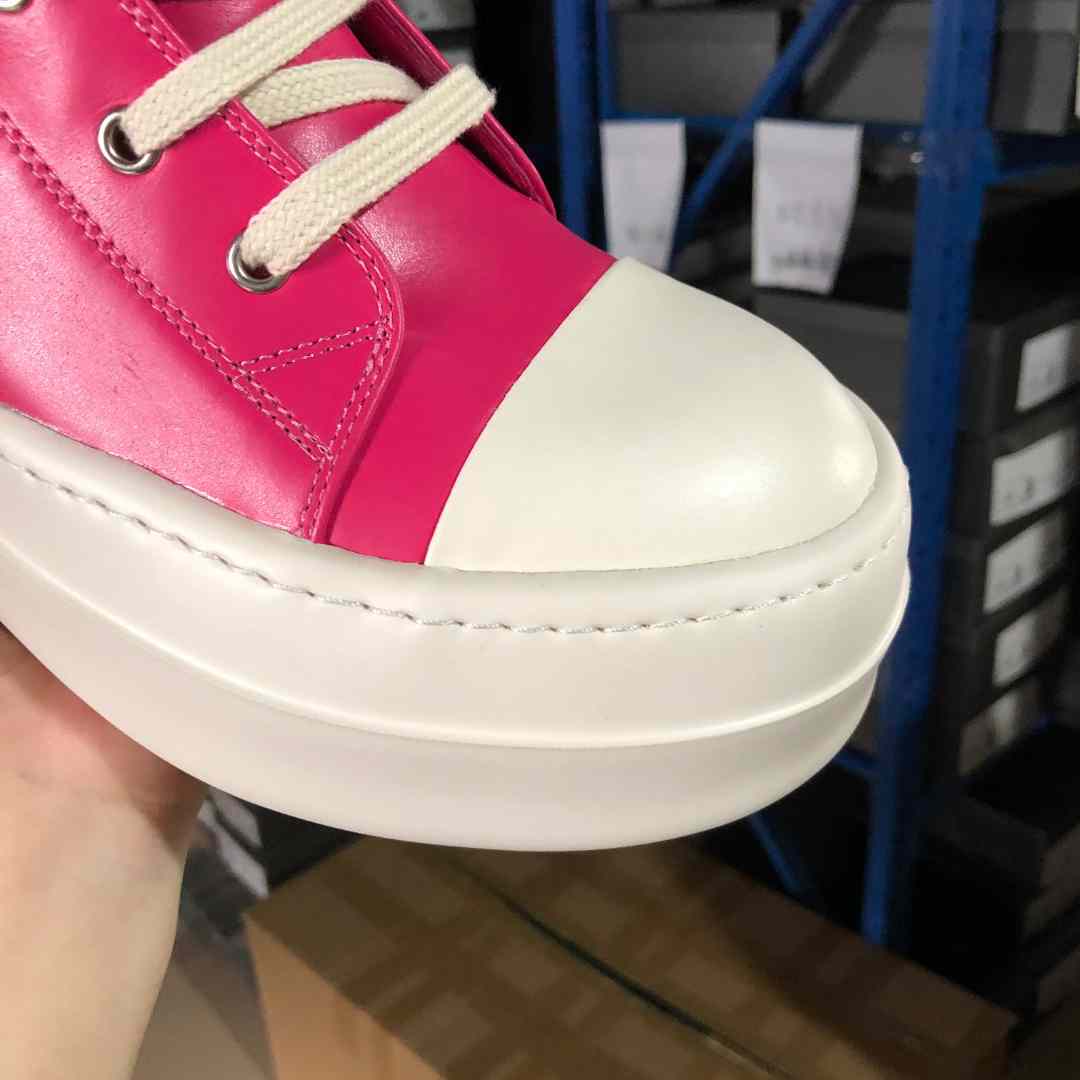 Rick Owens Leather High top Sneaker - DopestKickz