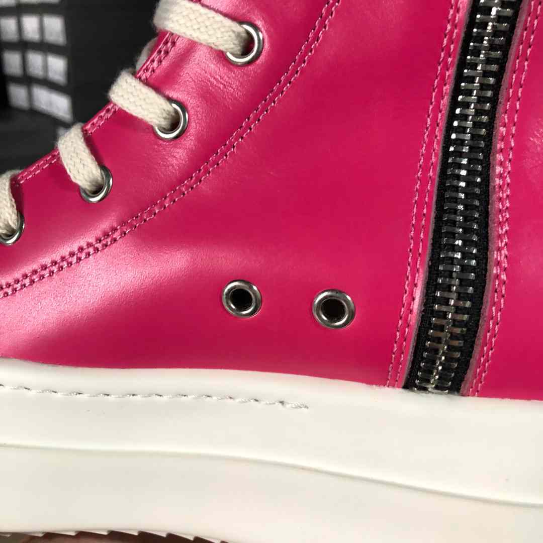 Rick Owens Leather High top Sneaker - DopestKickz