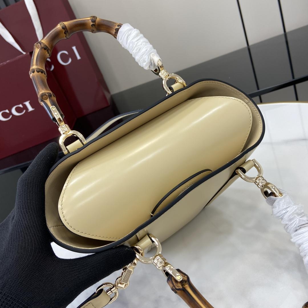 Gucci Mini Bamboo Top Handle Tote Bag - DopestKickz