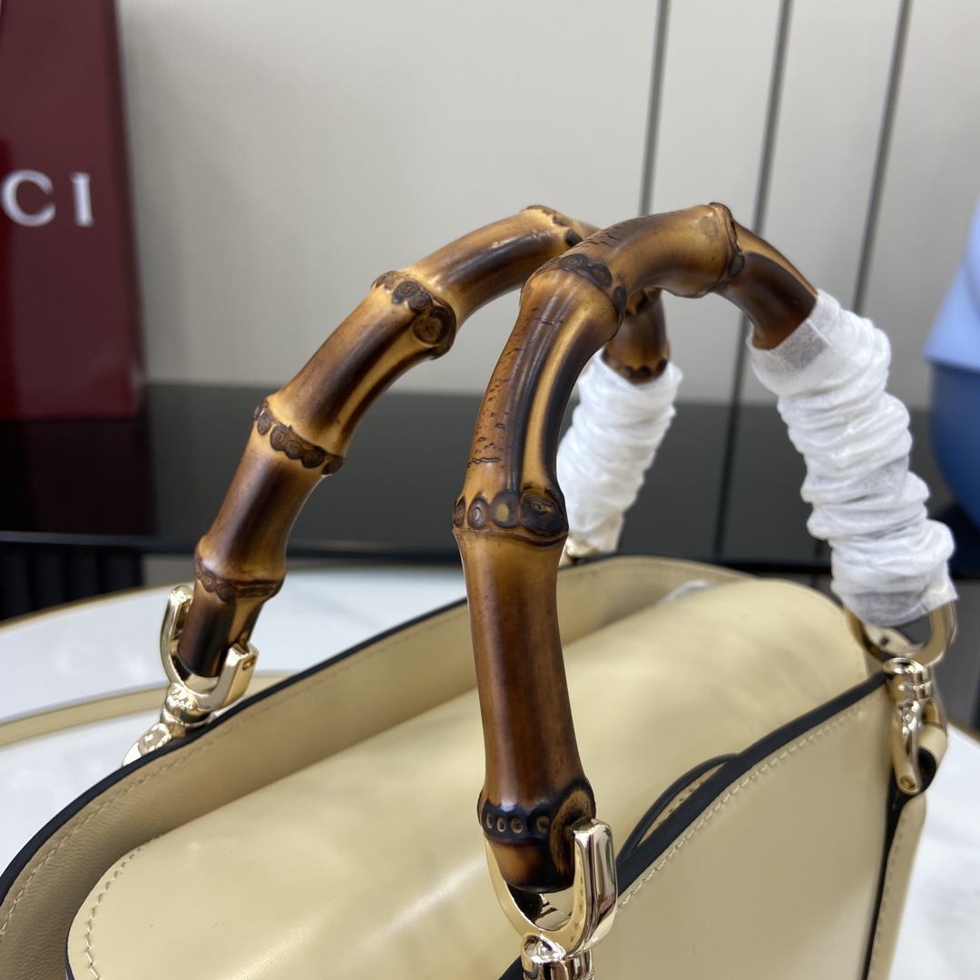 Gucci Mini Bamboo Top Handle Tote Bag - DopestKickz
