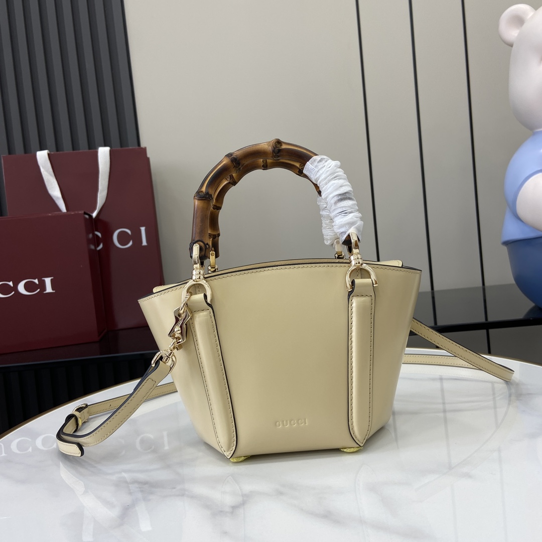 Gucci Mini Bamboo Top Handle Tote Bag - DopestKickz