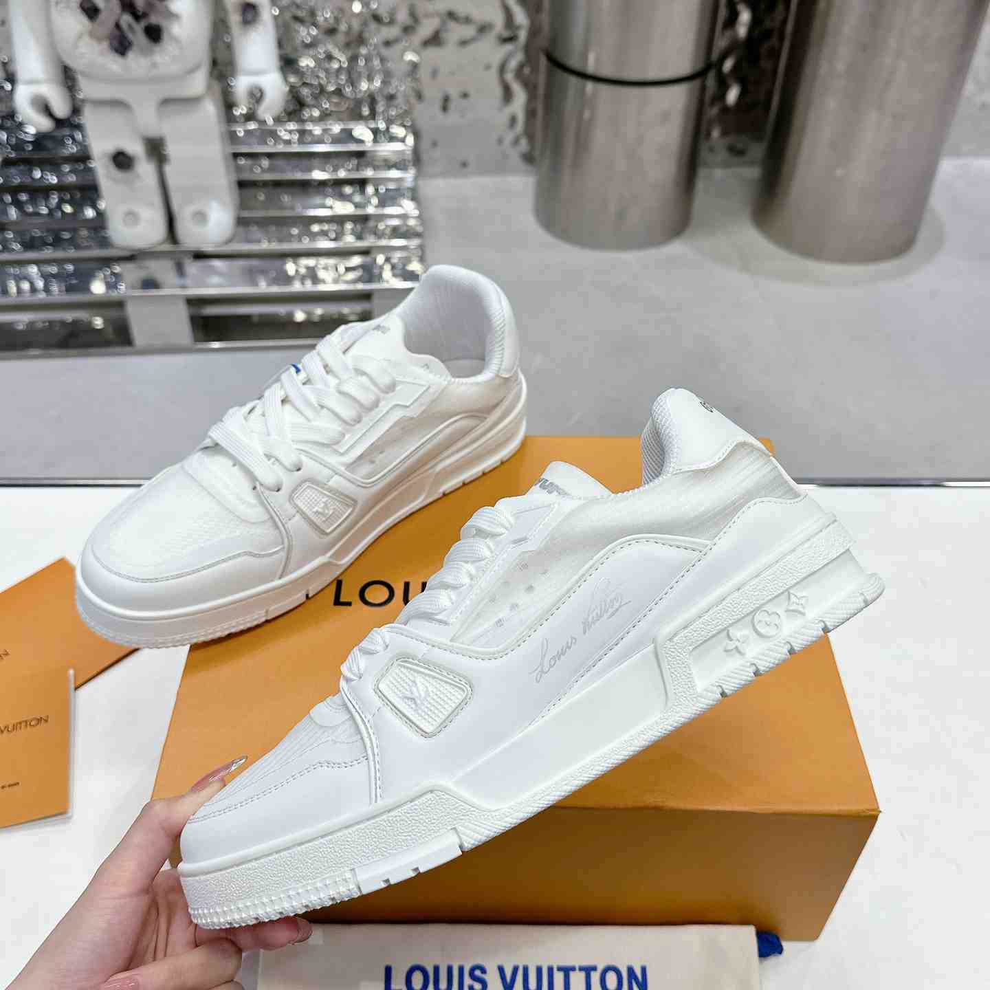 Louis Vuitton LV Trainer Sneaker   1AD6T4 - DopestKickz
