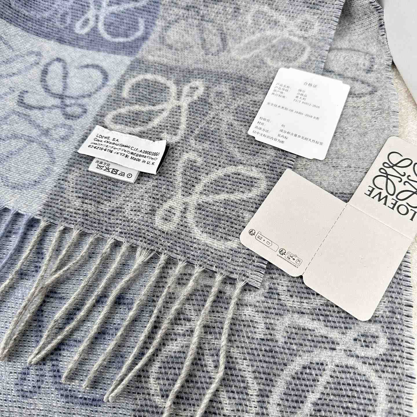 Loewe Scarf In Wool And Cashmere - DopestKickz