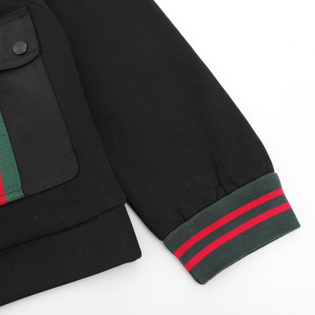 Gucci Cotton Jersey Hooded Jacket With Web - DopestKickz