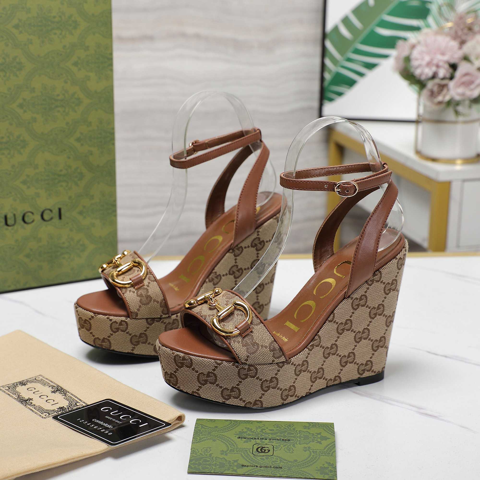 Gucci Women's Horsebit Platform Sandal  - DopestKickz