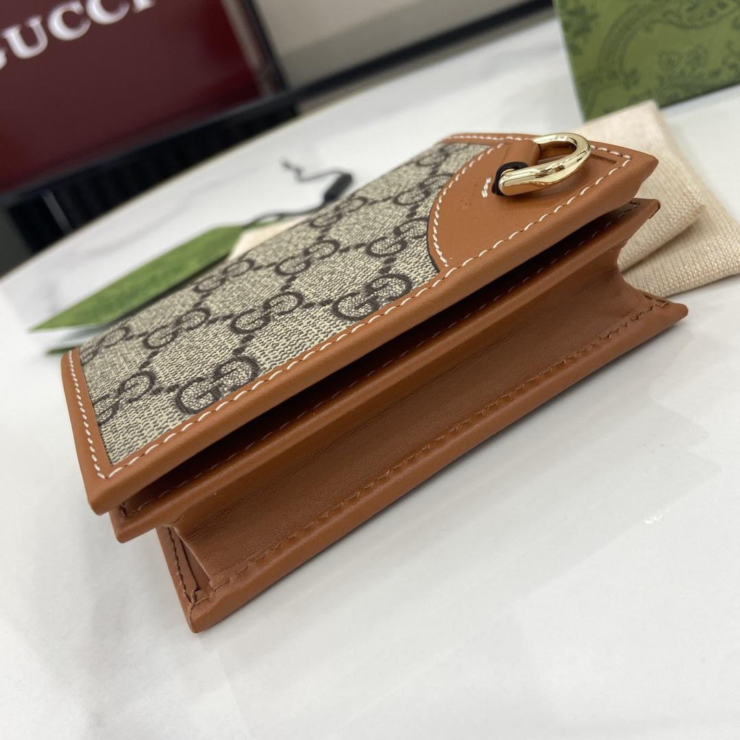 Gucci GG Emblem Mini Wallet - DopestKickz