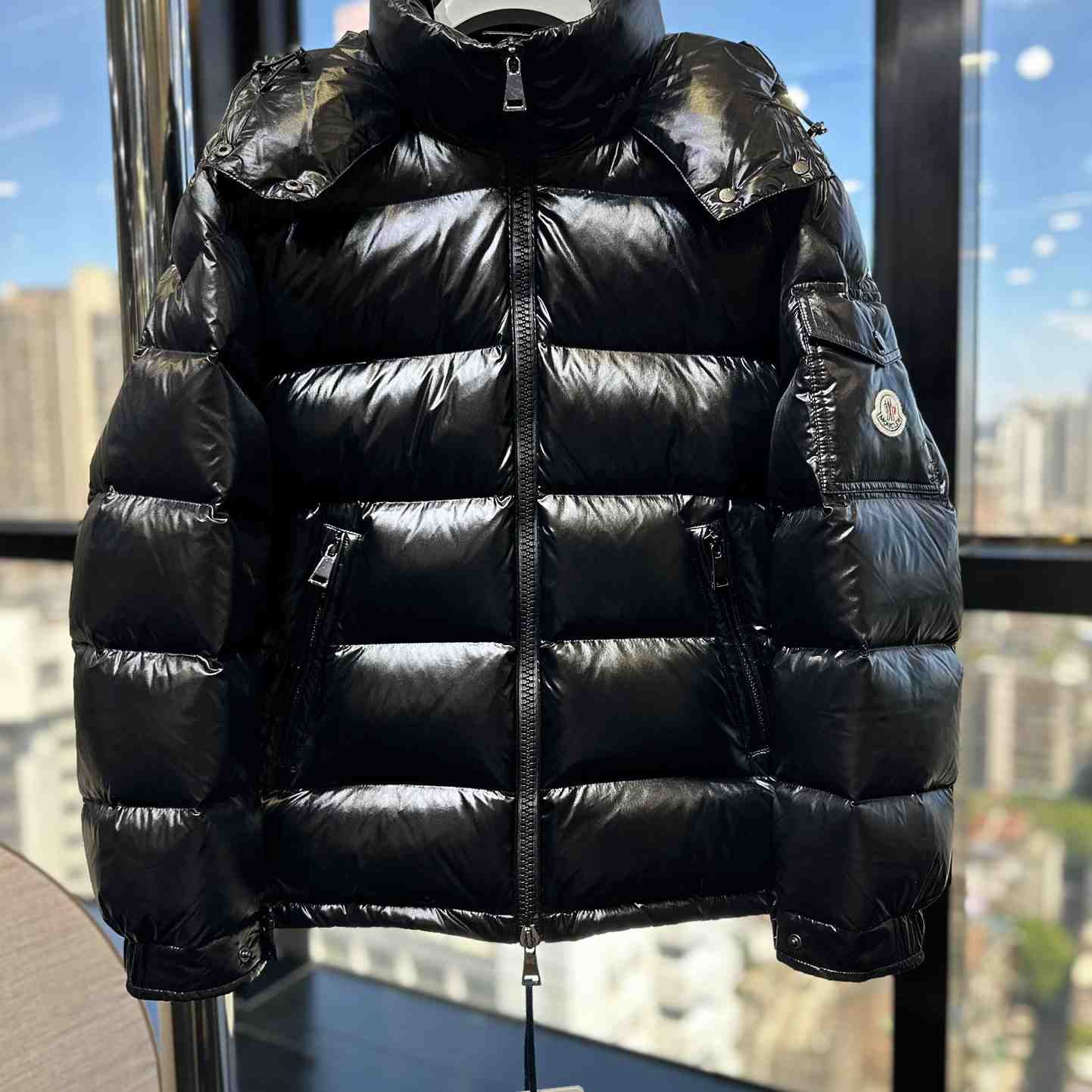 Moncler Maire Hooded Short Down Jacket - DopestKickz