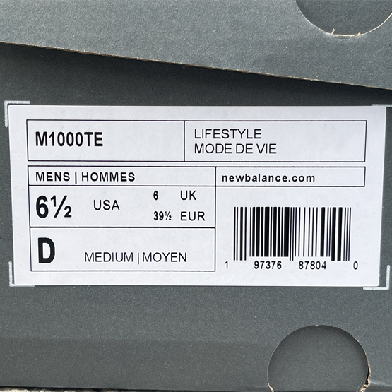 New Balance NB 1000 Sneakers      M1000TE   - DopestKickz