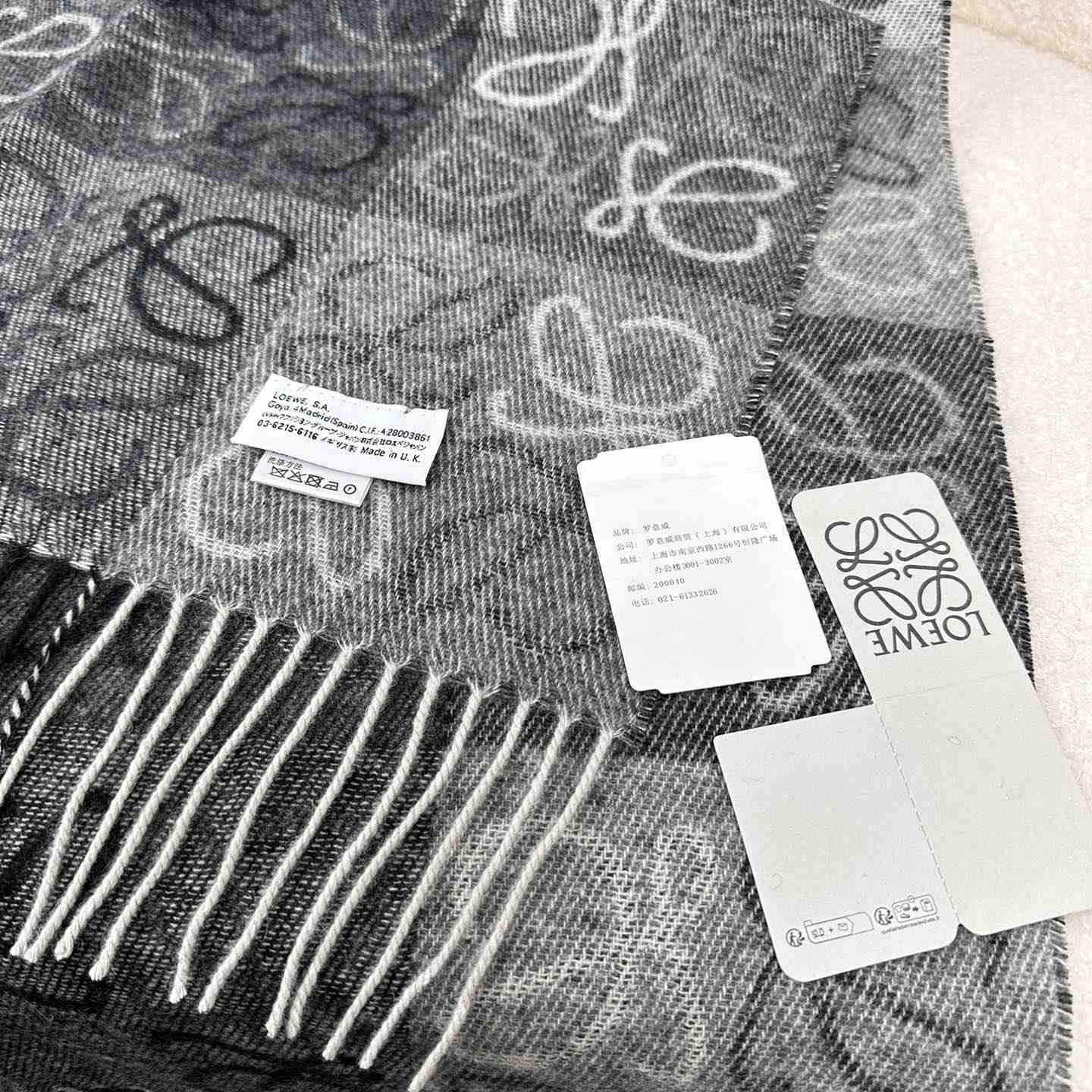 Loewe Scarf In Wool And Cashmere - DopestKickz