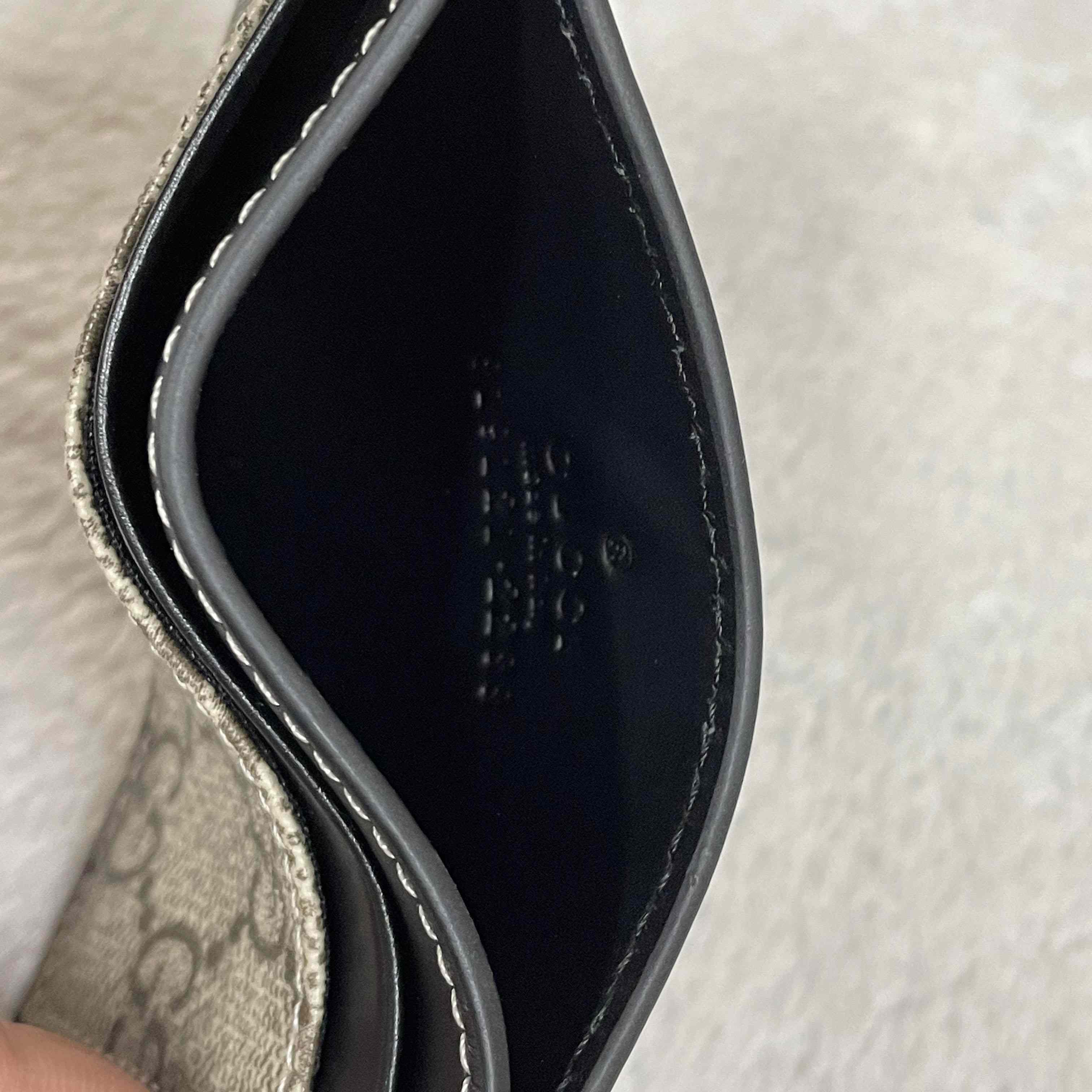 Gucci GG Emblem Card Case With Strap - DopestKickz