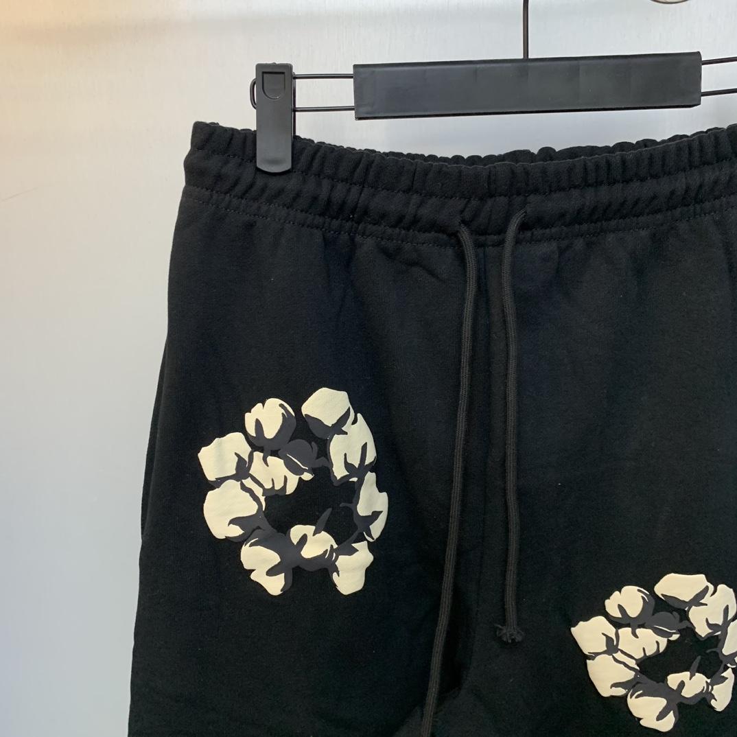 Denim Tears Cactus Tears Wreath Sweatpants Black - DopestKickz