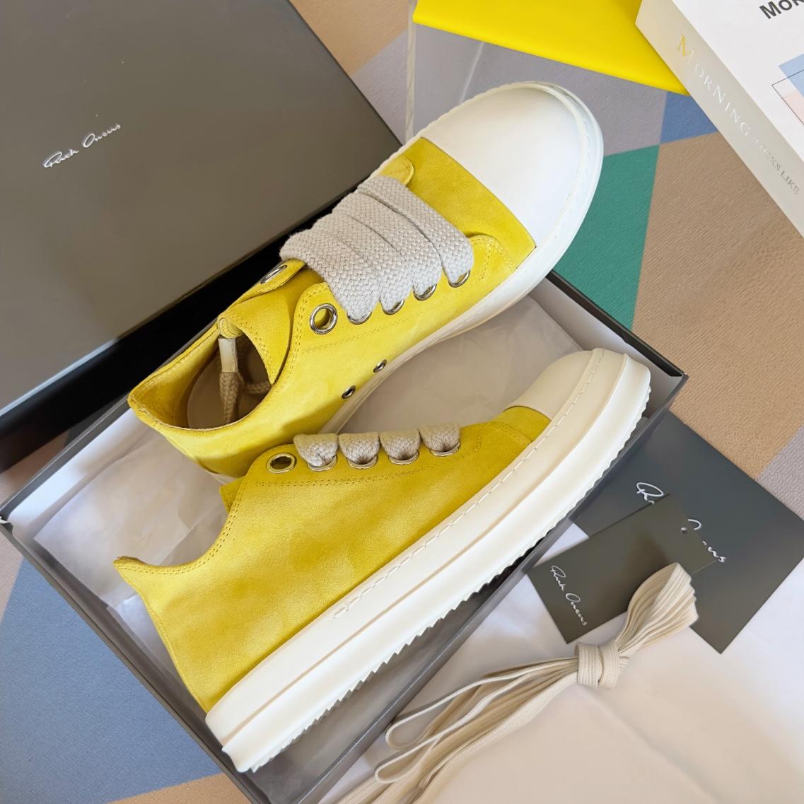 Rick Owens Laces Low-top  Sneakers - DopestKickz