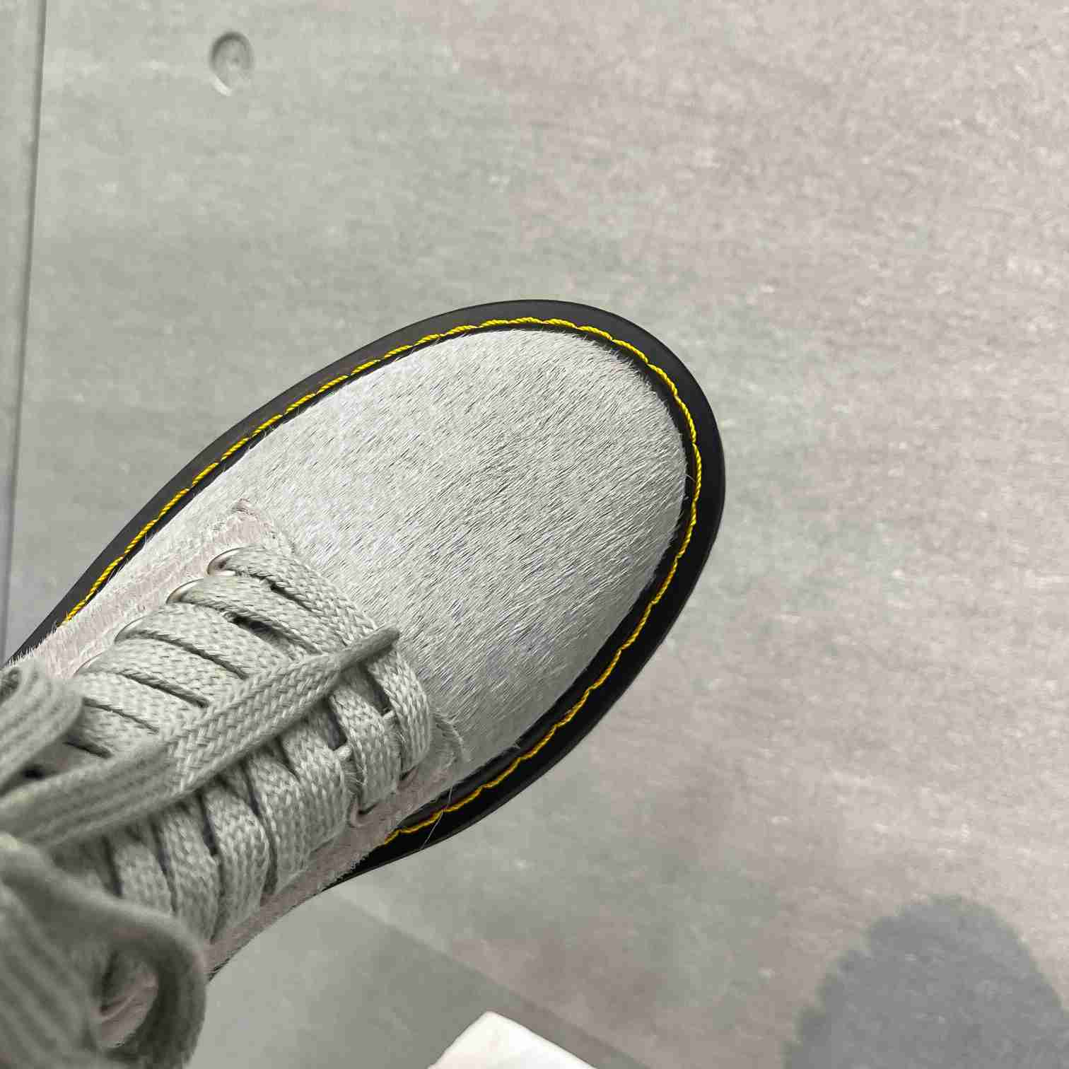 Rick Owens x Dr Martens Calf-hair Quad-sole Boots - DopestKickz