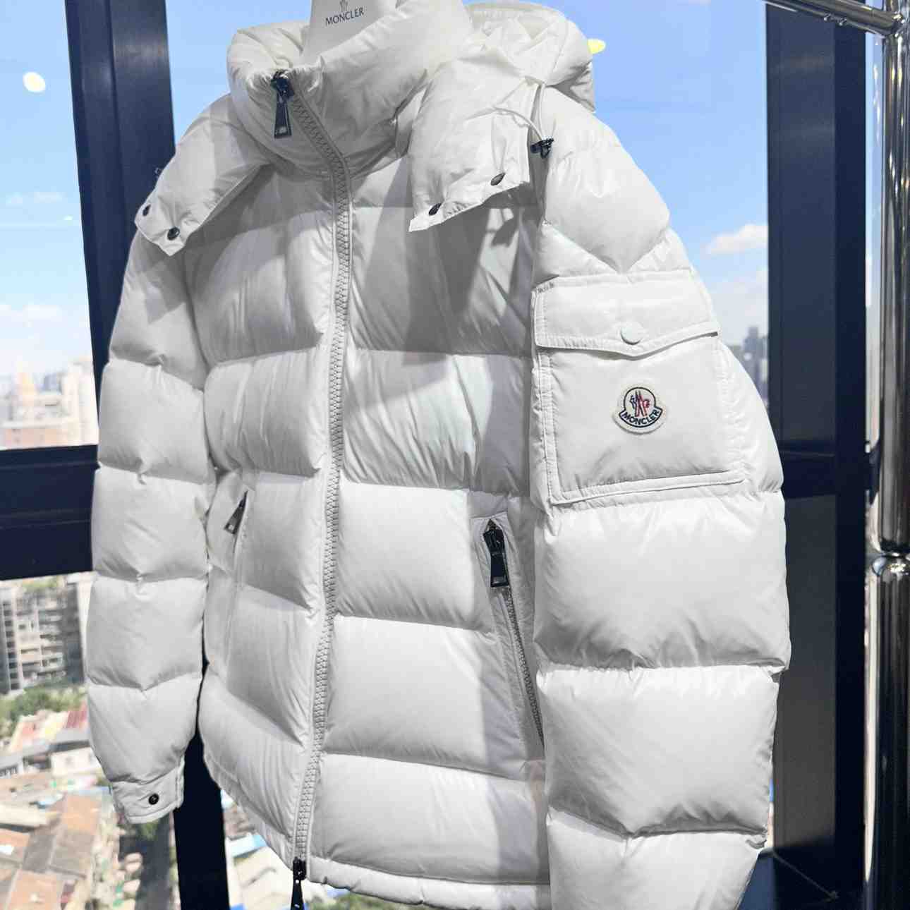 Moncler Maire Hooded Short Down Jacket - DopestKickz
