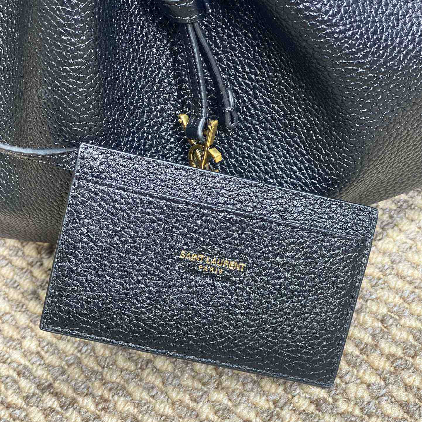 Saint Laurent Paris Vii Small Hobo In Grained Leather - DopestKickz