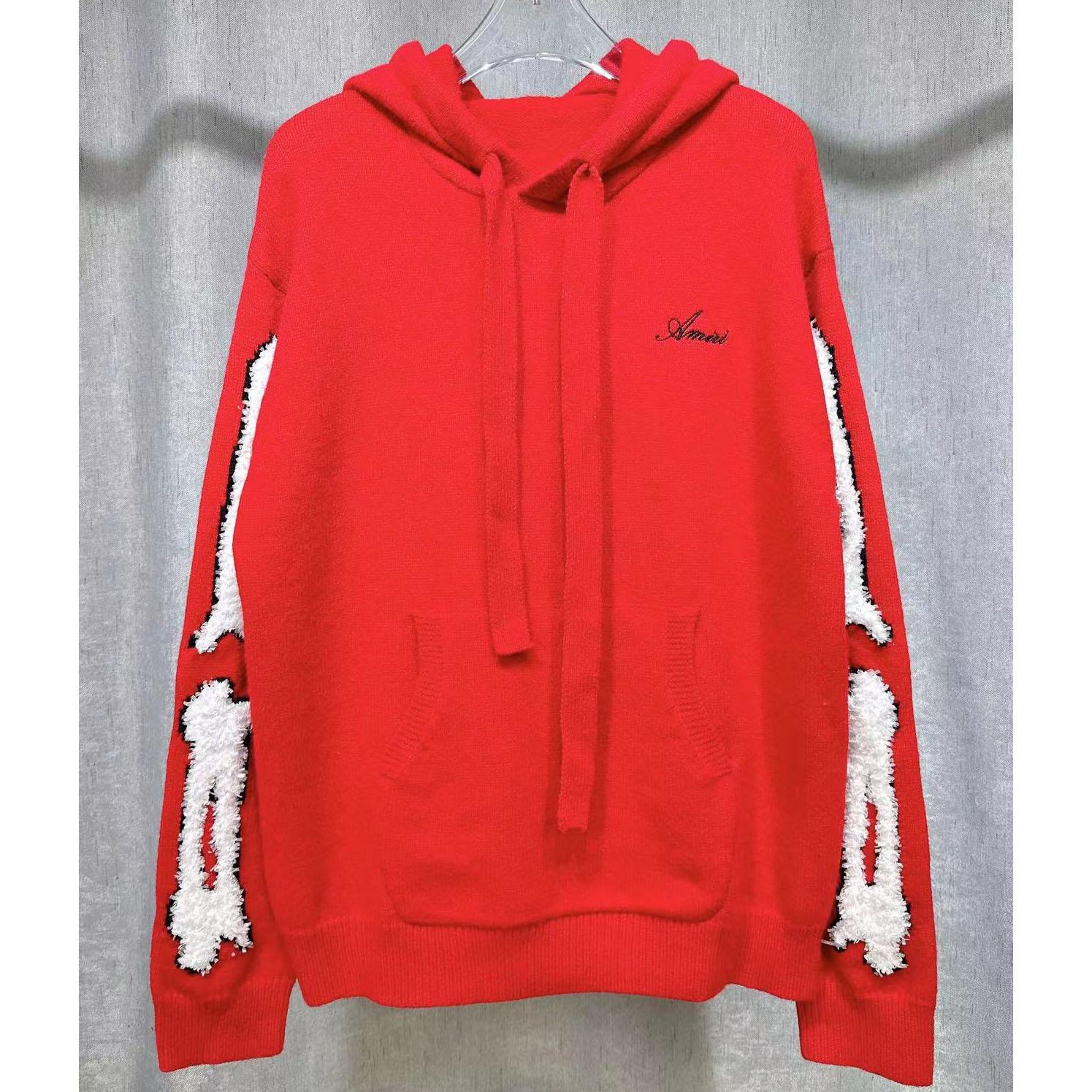 Amiri Bones Hoodie With Embroidered Logo - DopestKickz