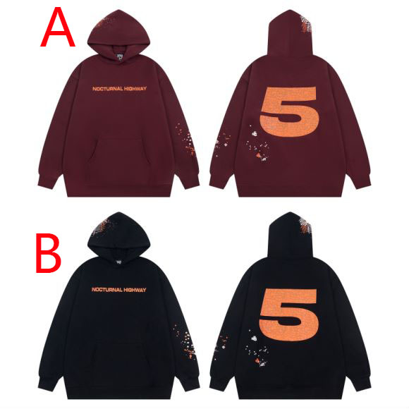 Sp5der Nocturnal Highway Cotton Hoodie - DopestKickz