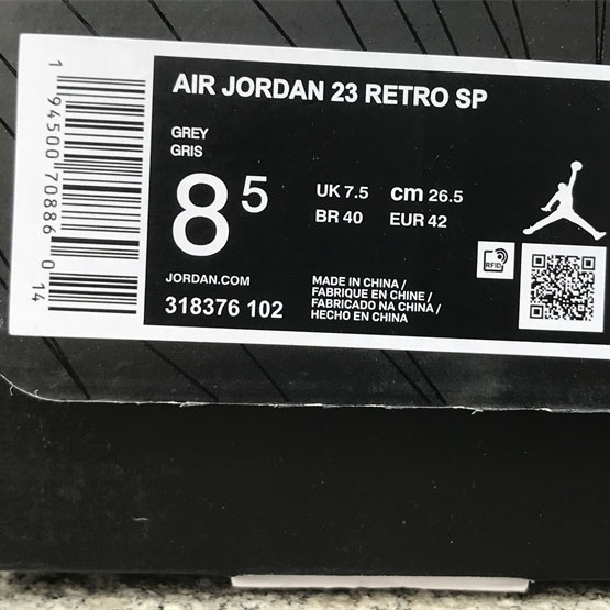 Jordan Air Jordan 23 White Stealth Sneaker    318376-102 - DopestKickz