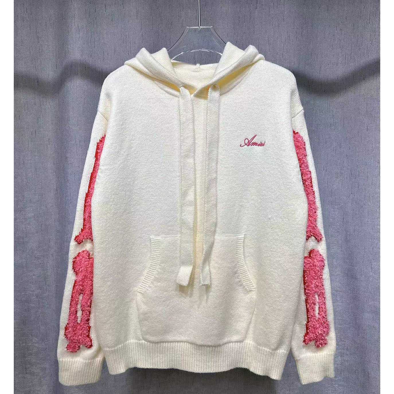 Amiri Bones Hoodie With Embroidered Logo - DopestKickz