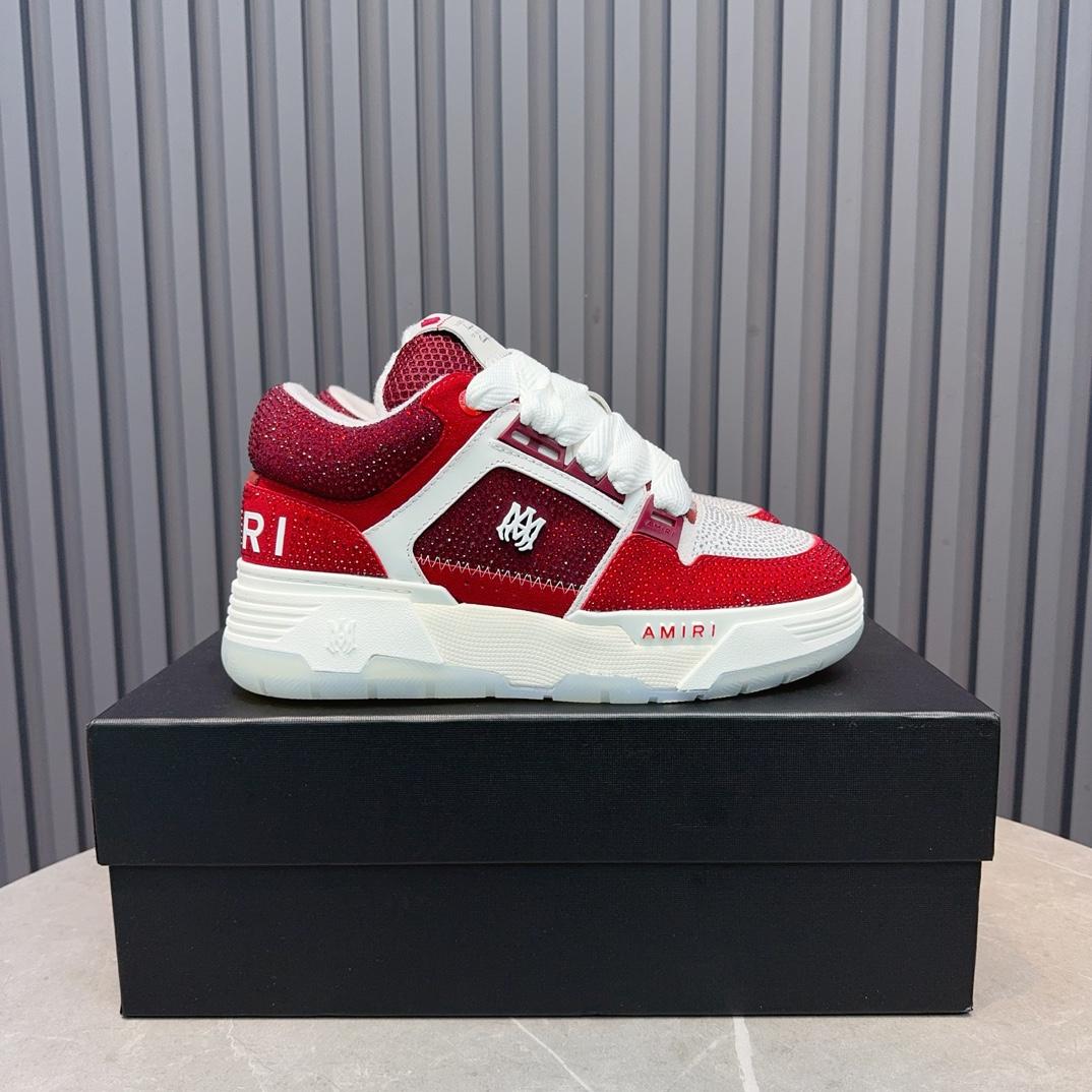 Amiri Crystal MA-1 Leather Sneakers - DopestKickz
