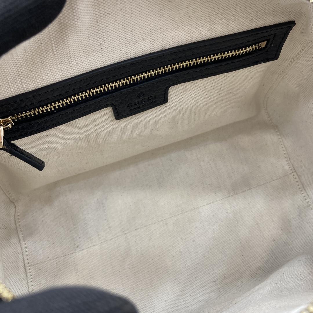 Gucci GG Emblem Small Top Handle Bag - DopestKickz
