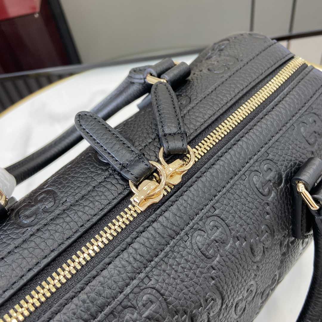 Gucci GG Emblem Small Top Handle Bag - DopestKickz