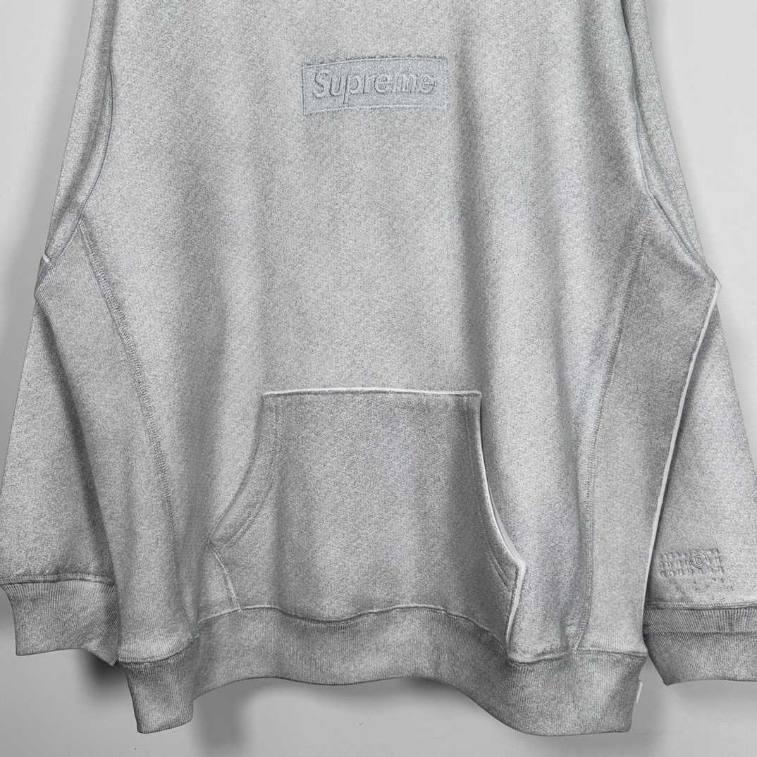 Supreme x MM6 Maison Margiela Foil Box Logo Hoodie - DopestKickz
