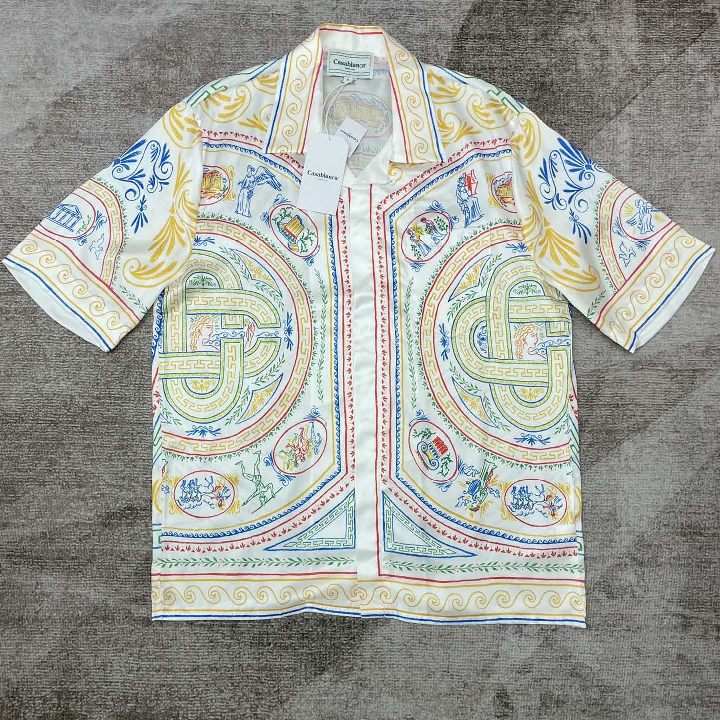 Casablanca Silk Cuban Shirt    CA3510 - DopestKickz