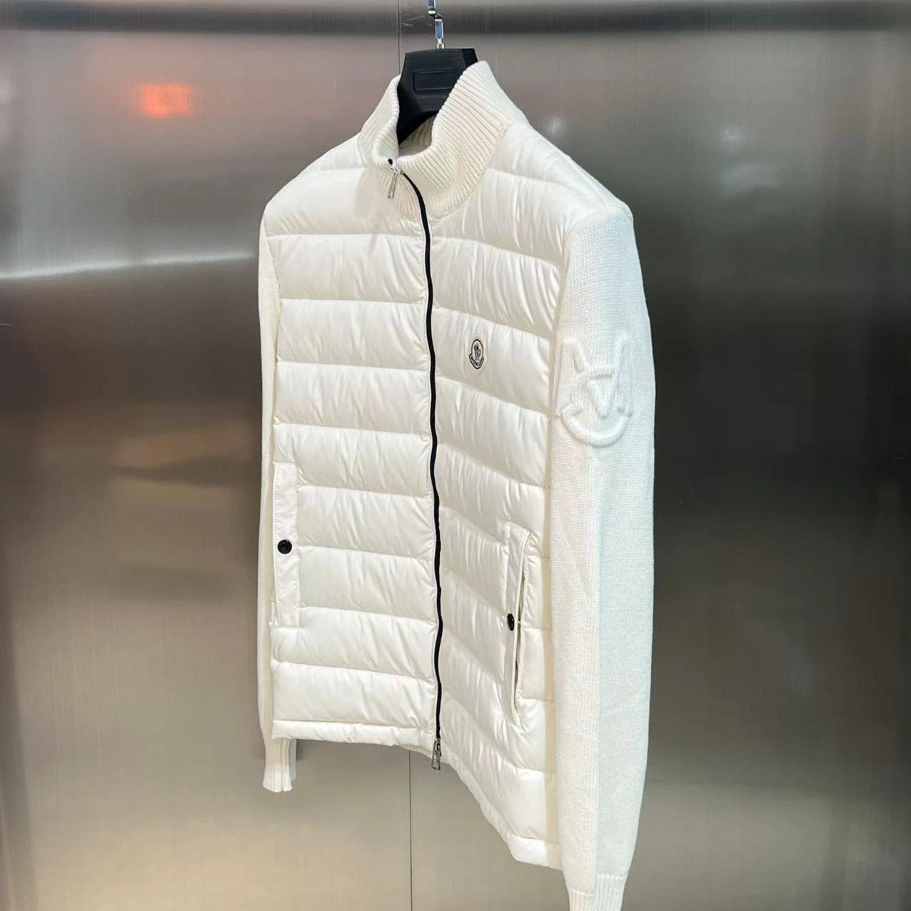 Moncler Down Puffer Cardigan - DopestKickz