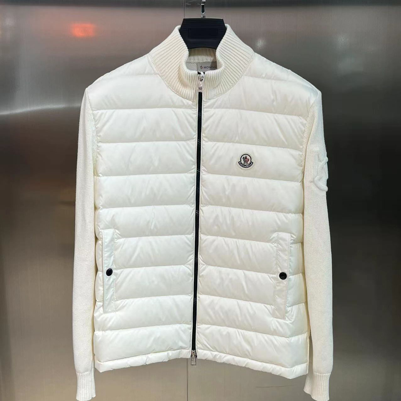 Moncler Down Puffer Cardigan - DopestKickz