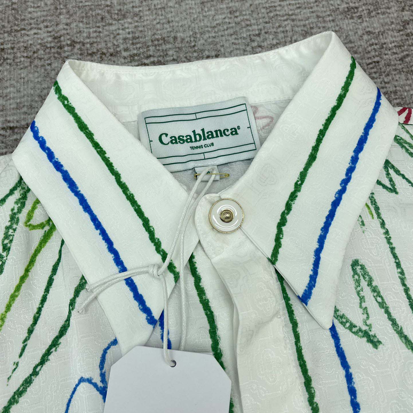 Casablanca Crayon Tennis Club Shirt   CA3499 - DopestKickz