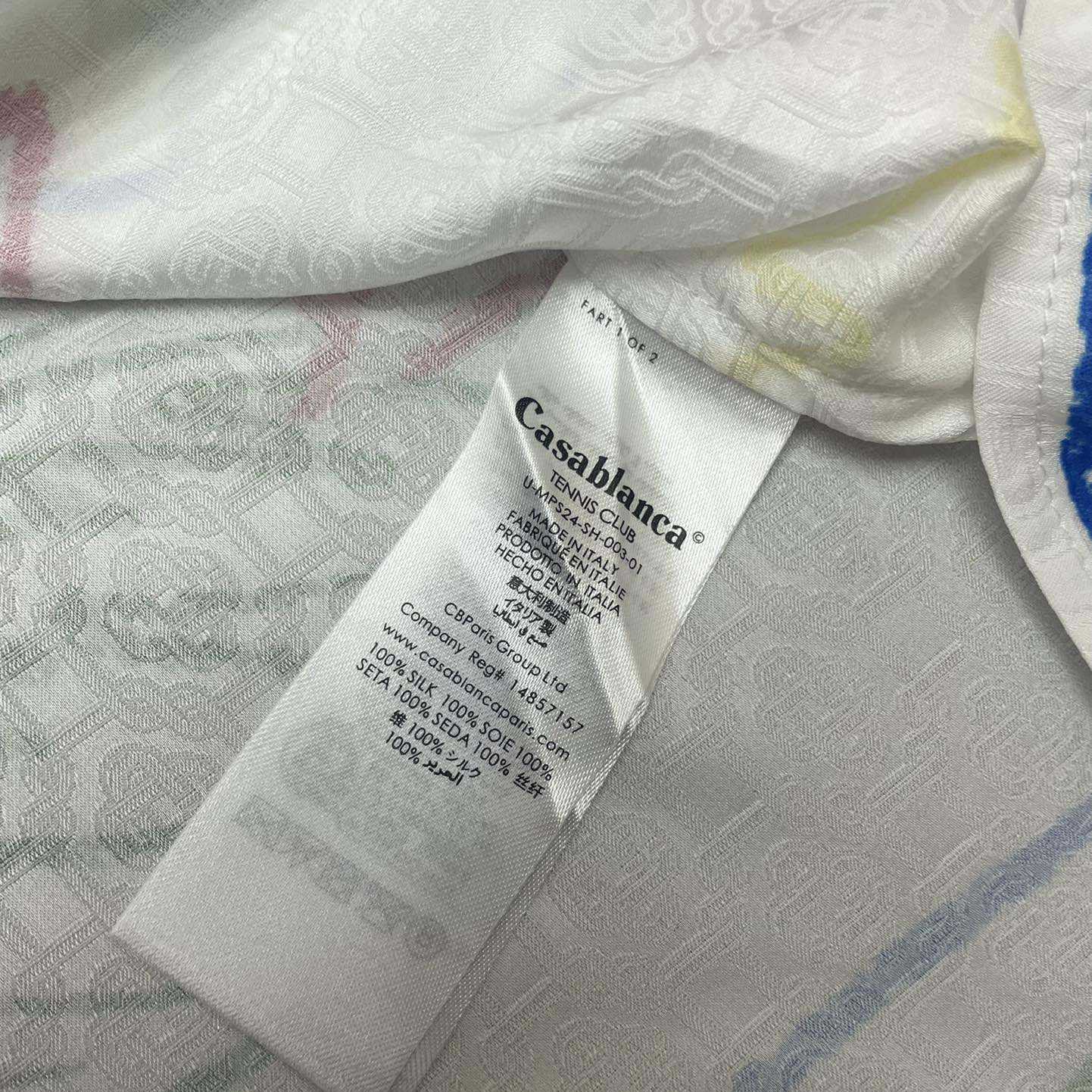 Casablanca Crayon Tennis Club Shirt   CA3499 - DopestKickz