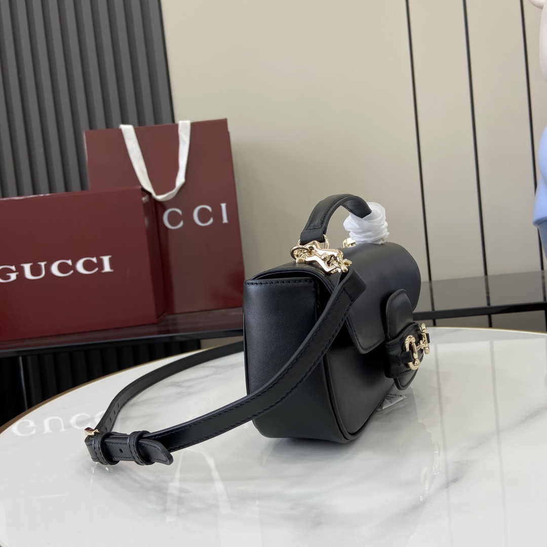 Gucci Horsebit 1955 Soft Small Top Handle Bag  - DopestKickz
